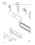 BACKGUARD Diagram and Parts List for FGF337BCB  Frigidaire Range