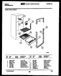 SHELVES AND SUPPORTS Diagram and Parts List for RD11F2WVJC  Gibson Refrigerator