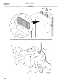 SYSTEM Diagram and Parts List for F22CW7  Frigidaire Freezer