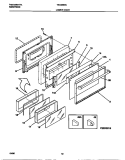 LOWER DOOR Diagram and Parts List for TEO356BCWA  Tappan Range