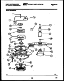 MOTOR PUMP PARTS Diagram and Parts List for SU200PXW1  Frigidaire Dishwasher