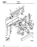 BACKGUARD Diagram and Parts List for FEF389CEBC  Frigidaire Range