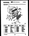 CABINET PARTS Diagram and Parts List for AS147N1A1  Frigidaire Air Conditioner