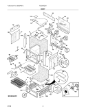 BODY Diagram and Parts List for FES366ECH  Frigidaire Range