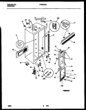 CABINET PARTS Diagram and Parts List for FRS20QRBW0  Frigidaire Refrigerator