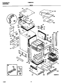 BODY Diagram and Parts List for FGB557CEBE  Frigidaire Wall Oven