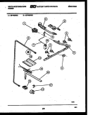 BURNER, MANIFOLD AND GAS CONTROL Diagram and Parts List for GF740ND3  Frigidaire Range