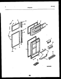 DOOR PARTS Diagram and Parts List for FPES19TSW0  Frigidaire Refrigerator
