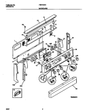 BACKGUARD Diagram and Parts List for FEF378CESC  Frigidaire Range