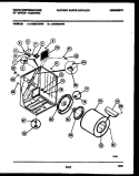 CABINET AND COMPONENT PARTS Diagram and Parts List for DE400KDD6  Frigidaire Dryer