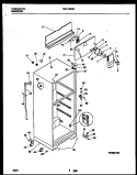 CABINET PARTS Diagram and Parts List for MRT18BRBZ1  Uni Refrigerator