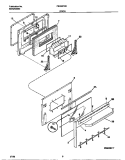 DOOR Diagram and Parts List for FED367CETA  Frigidaire Range