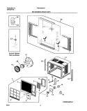 SPARE PARTS Diagram and Parts List for FAD052M7A1  Frigidaire Air Conditioner