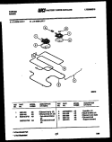 BROILER PARTS Diagram and Parts List for 31-2538-23-07  Tappan Range