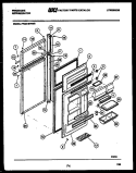 DOOR PARTS Diagram and Parts List for FPCE19TNL0  Frigidaire Refrigerator
