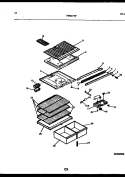 SHELVES AND SUPPORTS Diagram and Parts List for FPD17TLPW2  Frigidaire Refrigerator