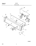 CONTROL PANEL Diagram and Parts List for SWX703AS2  Westinghouse Washer