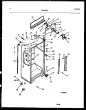 CABINET PARTS Diagram and Parts List for FPCE21TPW0  Frigidaire Refrigerator