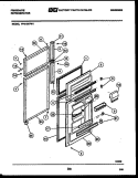 DOOR PARTS Diagram and Parts List for FPD19TFW1  Frigidaire Refrigerator