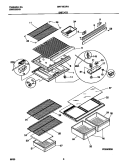 SHELVES Diagram and Parts List for GRT18IDRHD0  Gibson Refrigerator