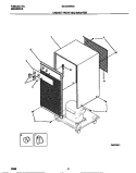 CABINET FRONT AND WRAPPER Diagram and Parts List for MDD50WW2  Frigidaire Dehumidifier