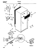 SYSTEM Diagram and Parts List for GRT13CRHD0  Gibson Refrigerator
