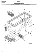 CABINET / CONTROL / SHELVES Diagram and Parts List for MFC23M4BW3  Frigidaire Freezer