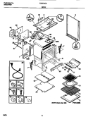BODY Diagram and Parts List for FGF374CCSA  Frigidaire Range