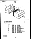 DOOR PARTS Diagram and Parts List for CGC3M4DXE  Gibson Range