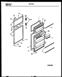 DOOR PARTS Diagram and Parts List for MRT15CNAW0  Frigidaire Refrigerator