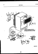 SYSTEM AND AUTOMATIC DEFROST PARTS Diagram and Parts List for MRT18CHAA0  Frigidaire Refrigerator