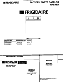 COVER Diagram and Parts List for FWX445RFT0  Frigidaire Washer