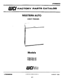 COVER Diagram and Parts List for FRM2705A-88  Frigidaire Freezer