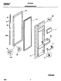 REFRIGERATOR DOOR Diagram and Parts List for FRS24WSGW3  Frigidaire Refrigerator