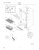 CABINET Diagram and Parts List for UL1793CA13  Frigidaire Freezer