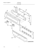 BACKGUARD Diagram and Parts List for CGEF3057KFD  Frigidaire Range