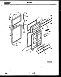DOOR PARTS Diagram and Parts List for GRT21GRBD0  Gibson Refrigerator
