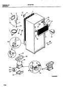 COOLING SYSTEM Diagram and Parts List for MRT21PNBW2  Frigidaire Refrigerator