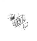 MICROWAVE OVEN DOOR Diagram and Parts List for REM638ML7  Frigidaire Range
