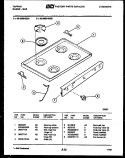 COOKTOP PARTS Diagram and Parts List for 30-3859-00-01  Tappan Range