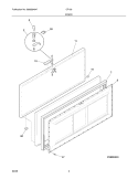 DOOR Diagram and Parts List for CF139  Frigidaire Freezer