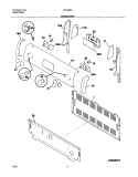 BACKGUARD Diagram and Parts List for FEF326AWC  Frigidaire Range