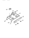 Part Location Diagram of 3934035 Frigidaire PNL MAIN TOP (WHITE)