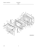 DOOR Diagram and Parts List for EW30EW55GS1  Electrolux Range