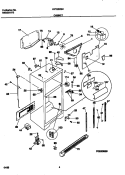 CABINET Diagram and Parts List for FRT22IRSHB0  Frigidaire Refrigerator