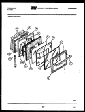DOOR PARTS Diagram and Parts List for RE37BNL1  Frigidaire Range