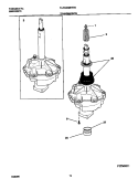 P17M0011 TRANSMISSION Diagram and Parts List for FLXG42MRES0  Frigidaire Washer Dryer Combo