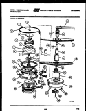 MOTOR PUMP PARTS Diagram and Parts List for SP560MXF2  Frigidaire Dishwasher