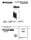 COVER Diagram and Parts List for MDD30WG2  Gibson Dehumidifier