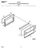 DOOR Diagram and Parts List for MEF311SBWL  Frigidaire Range